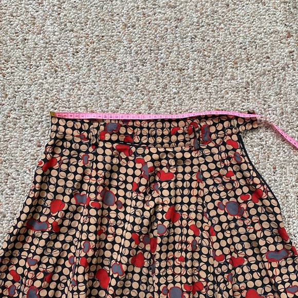 Flared Mini Skirt 100% Silk - Picture 3 of 4